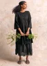 Kleid „Serafina“ aus Öko-Baumwollgewebe (schwarz M)