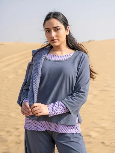 “Daisy” top in organic cotton