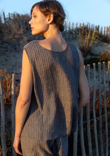 “Bifrost” woven linen tank top - light mulberry