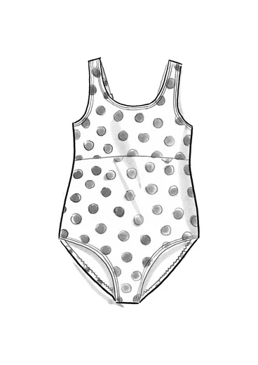 Badeanzug „Sunshine“ aus Recycling-Polyamid/Elasthan - begonienrosa-gemustert