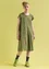 “Jane” organic cotton/elastane jersey dress (moss green/patterned XS)