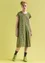 “Jane” organic cotton/elastane jersey dress (moss green/patterned XS)