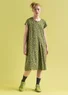 Jerseykleid „Jane“ aus Bio-Baumwolle/Elasthan (moosgrün-gemustert XL)
