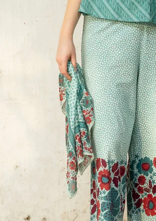 Scarf "Kirana" i ekologisk bomull - celadon