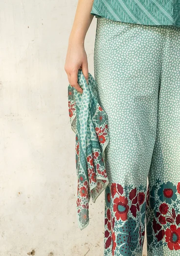 Scarf "Kirana" i ekologisk bomull - celadon