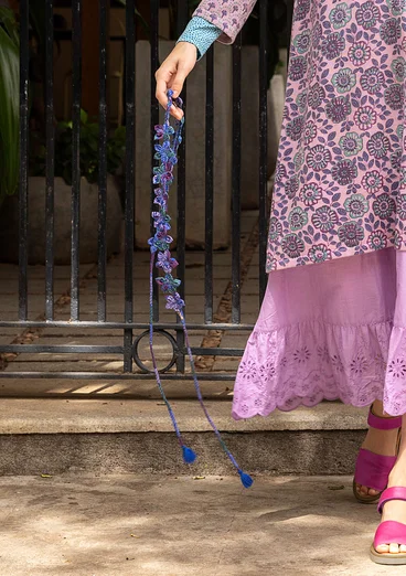 Ceinture "Sona" en coton biologique - bleu brillant