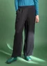 “Alva” woven pants in linen (black M)