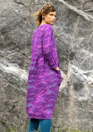 “Dorinda” jersey dress in organic cotton/modal - dark hydrangea