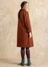 Gemustertes Kleid „Edefors“ aus Bio-Baumwolle (terracotta L)