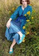 Babies en cuir nappa - turquoise