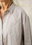 Woven organic cotton shirt light grey thumbnail