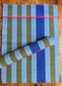 Striped organic cotton placemat (mild blue One Size)