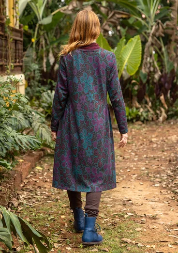 Robe "Isabella" en jersey de coton biologique/modal - chocolat noir