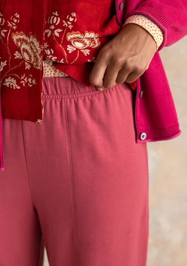 Jerseyhose aus Viskose/Elasthan - feige