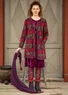 “Mårbacka” cardigan in organic/recycled cotton (aubergine XL)