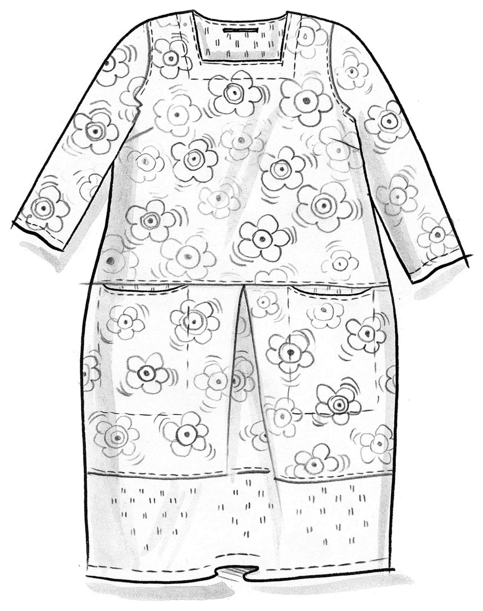 Kleid „Lindblom“ aus Öko-Baumwolle/Leinen