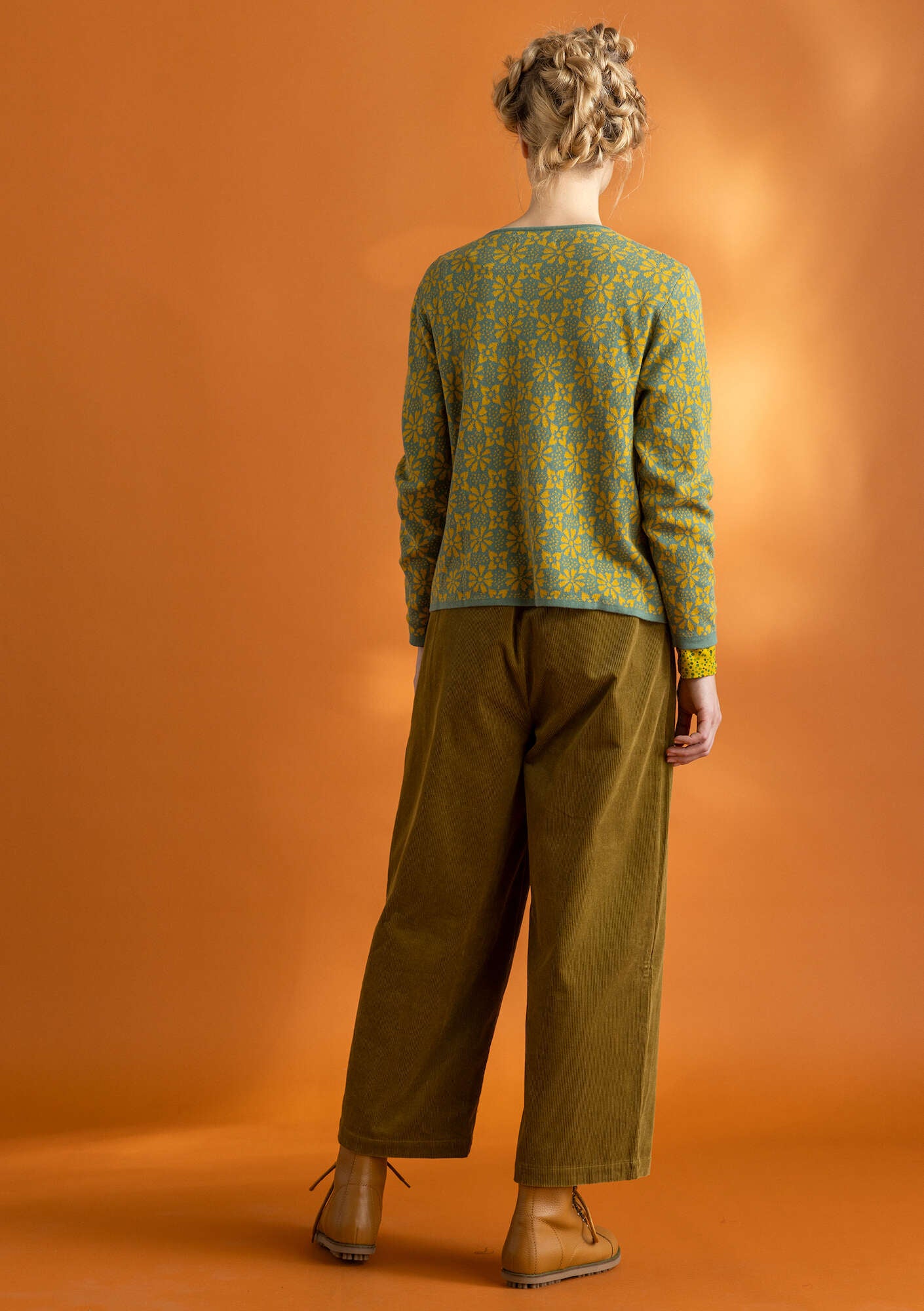 Corduroy pants in organic cotton/spandex gudrunsjoden.com