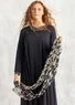 “Kelly” organic cotton scarf (black One Size)