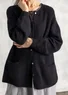 Strickjacke aus Alpakawollgemisch (schwarz XS)