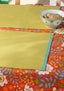 Set de table en coton biologique vert feuille thumbnail