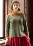 “Maria” organic/recycled cotton sweater (pine M)