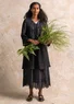 Kleid aus Leinengewebe (schwarz XXL)