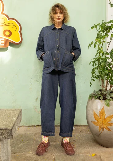 Webhose „Ines“ aus Bio-Baumwolle - dunkelindigo