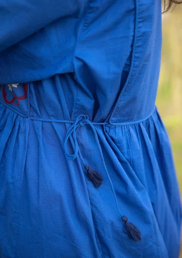 Kleid „Sahara“ aus Bio-Baumwollgewebe - porzellanblau