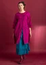 Woven “Ava” dress in organic cotton (hibiscus S)
