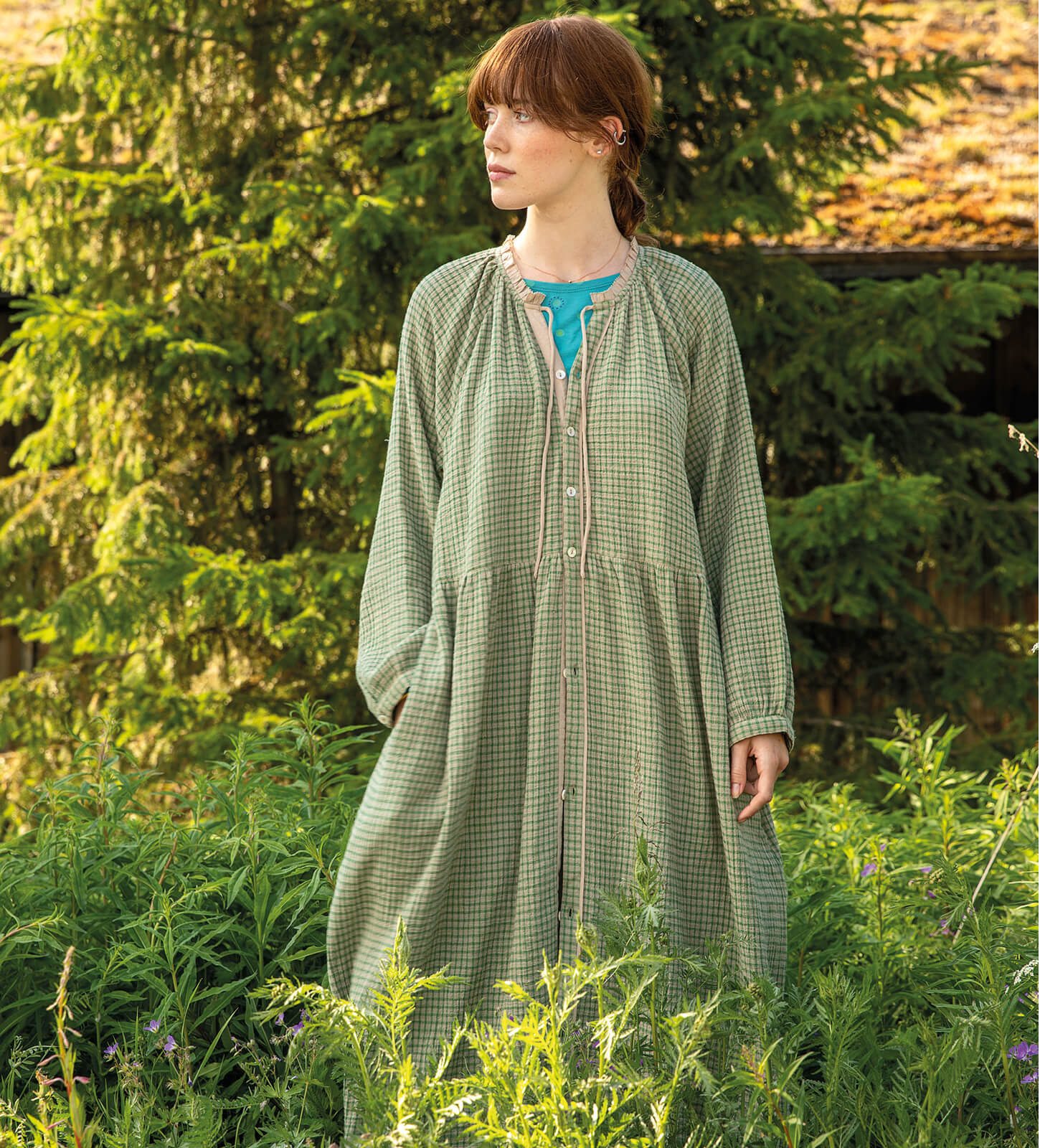 Kleid „Ottilia“ aus Bio-Baumwollgewebe
