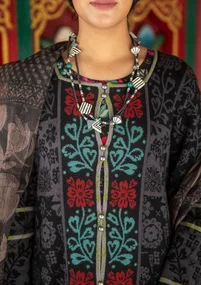 Vest "Jurta" van wol/lyocell - zwart