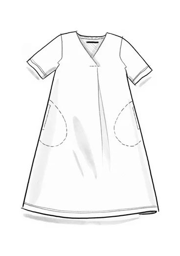 Trikåklänning ” Ophelia” i ekologisk bomull/modal - indigogrön