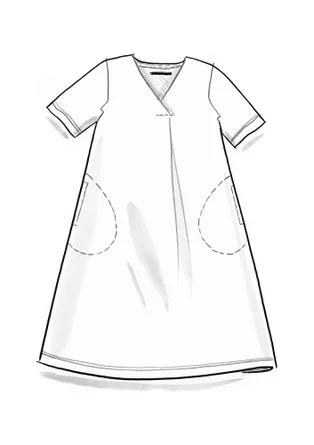 Trikåklänning ” Ophelia” i ekologisk bomull/modal - indigogrön