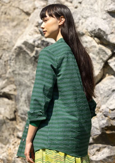 Kangaspaita "Wavy” ekopuuvillaa - sinivihreä