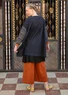 “Sanganeer” woven organic cotton tunic (musta M)