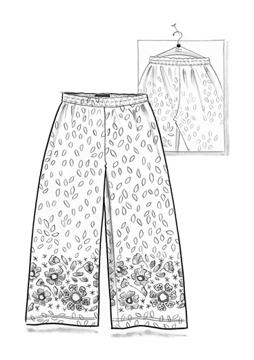 Pantalon "Kirana" en jersey de coton biologique - nymphéa clair