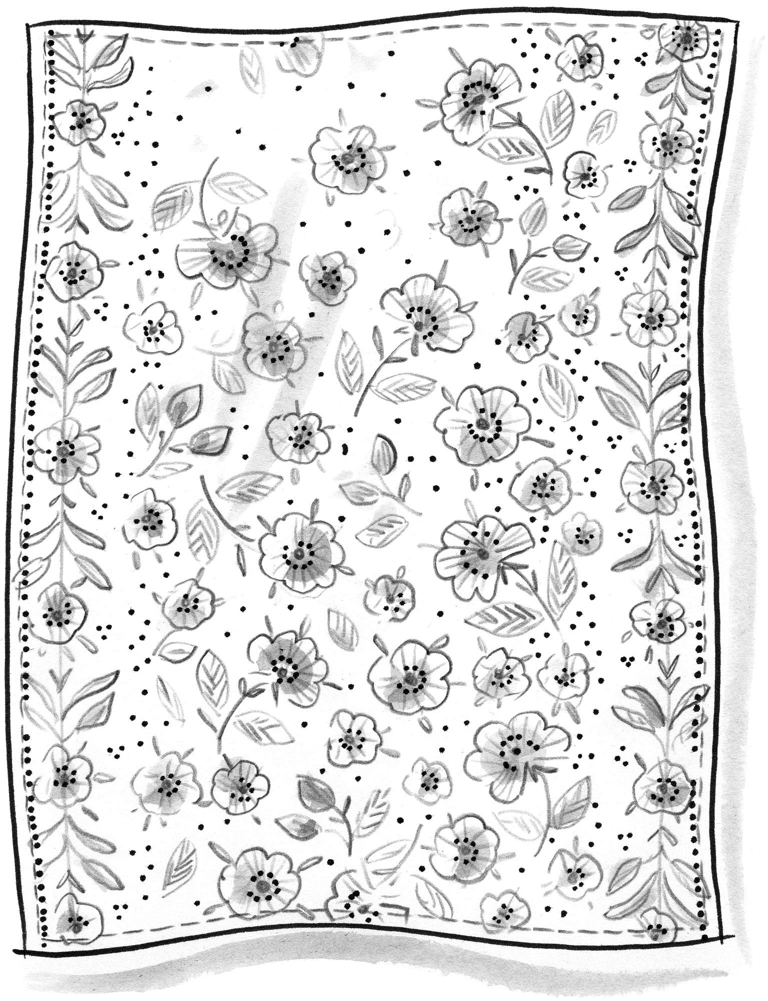 Tafelkleed  Margrethe  van biologisch katoen