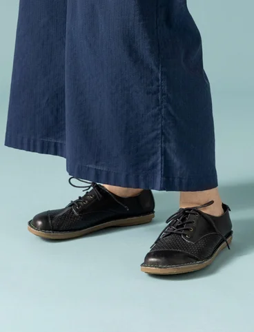 Chaussures en cuir nappa - svart