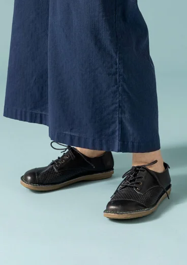 Chaussures en cuir nappa - noir