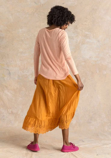 Jupon tissé en coton biologique - clémentine