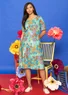“Ingrid” cotton/modal jersey dress (light oriental green L)