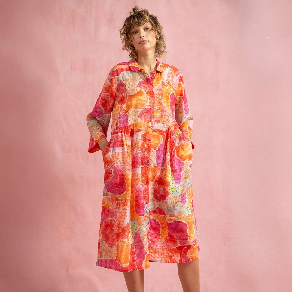 Kangasmekko "Supernova” lyocellia/pellavaa - tiili