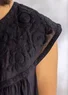 “Pezenas” woven organic cotton dress (black S)