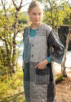 Jacke „Madras“ aus Bio-Baumwolle - schwarz