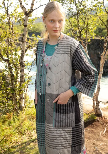 Veste "Madras" en coton biologique - noir