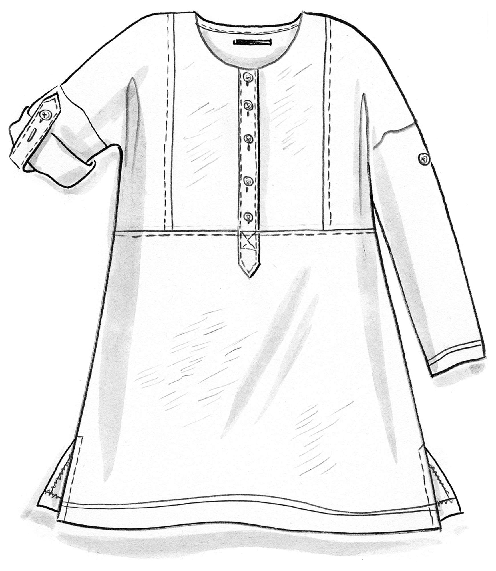 Tunique en jersey de lin