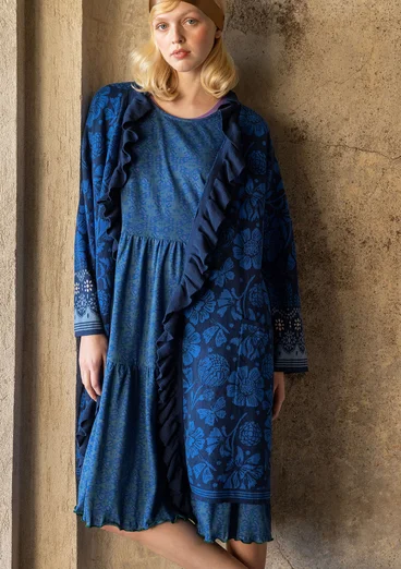 Jerseykleid „Papillon“ aus Bio-Baumwolle - hellindigo