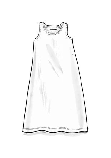 “Shikara” organic cotton/modal jersey-fabric dress - asparagus