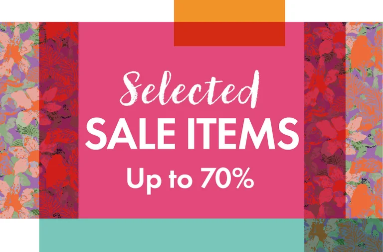 Graphic design comprising overlapping cards of various colours and patterns.