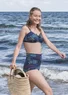 Haut de maillot "Böda" en polyamide/élasthanne (indigo foncé XL)